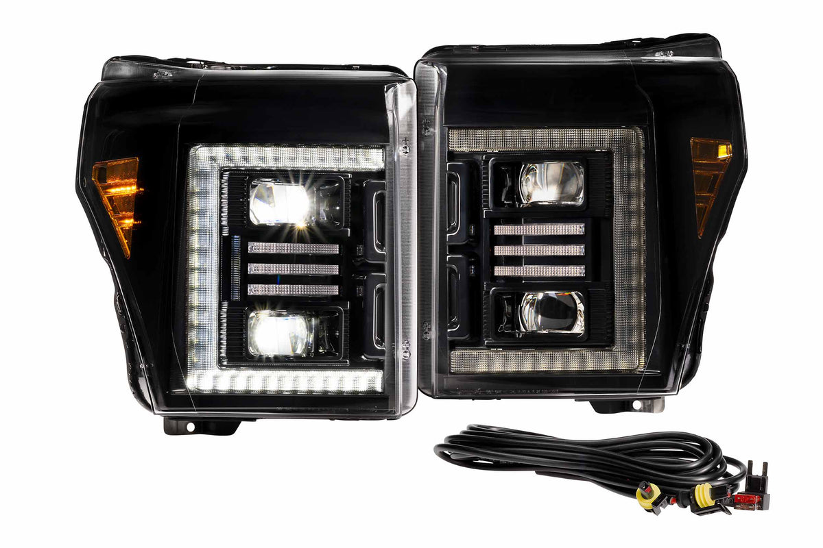 Morimoto - XB Hybrid LED Headlights: Ford Super Duty (11-16) (Pair / ASM) - LF553.2