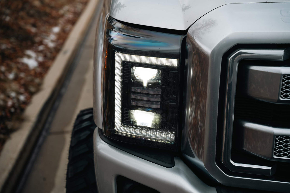 Morimoto - XB Hybrid LED Headlights: Ford Super Duty (11-16) (Pair / ASM) - LF553.2