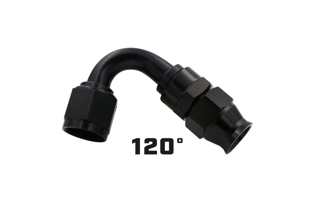 Aeromotive PTFE Hose End - AN-06 - 90 Deg - Black Anodized - 15352