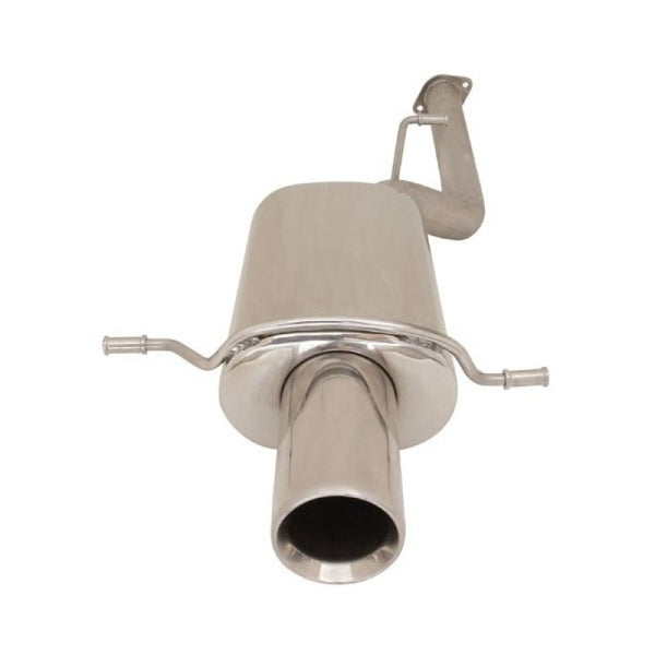 Turbo XS 04-08 Forester XT Axle Back 4in Polished Stainless Tip Muffler - FXT04-RMA for 2004-2008 Subaru Forester - front vie