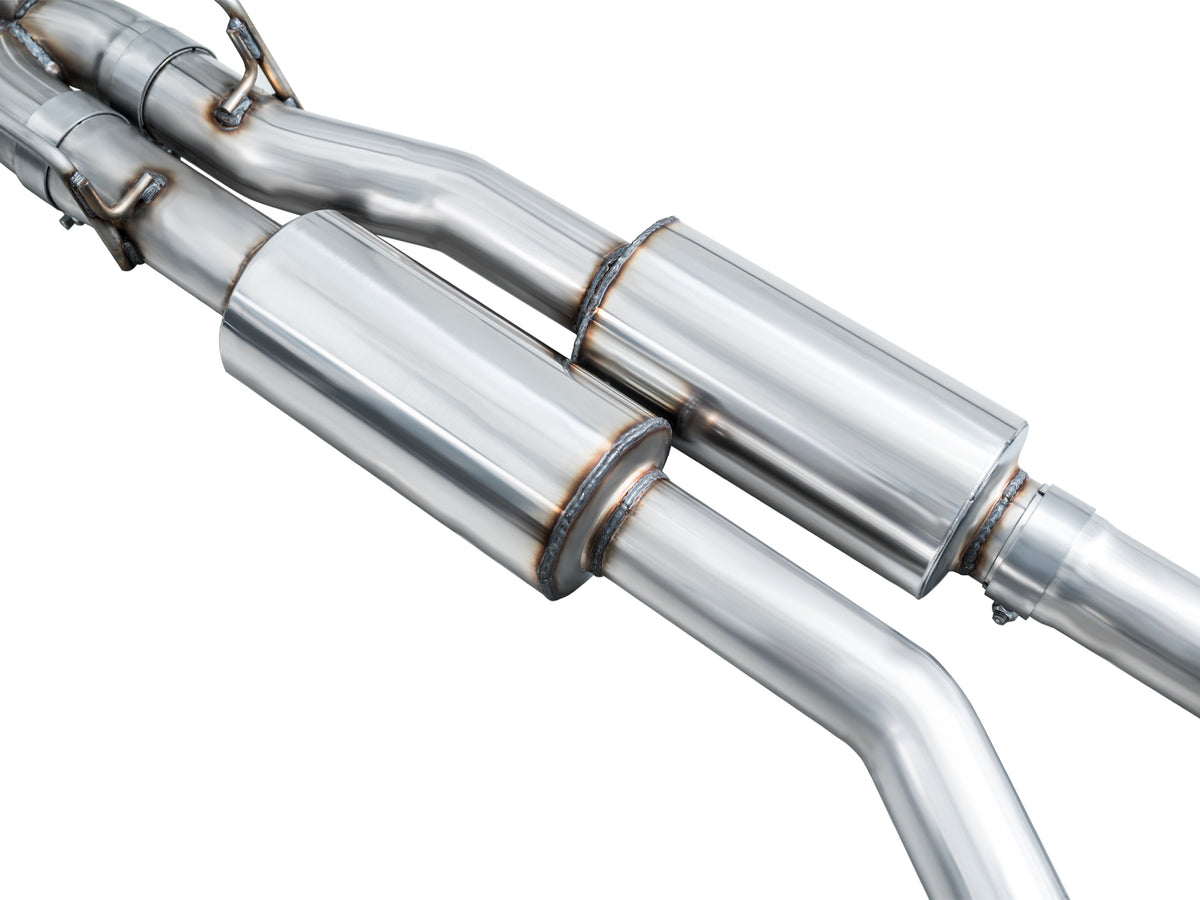 AWE Tuning 2020+ Ford Explorer ST Touring Edition Exhaust w/ Chrome Silver Tips - 3015-42625