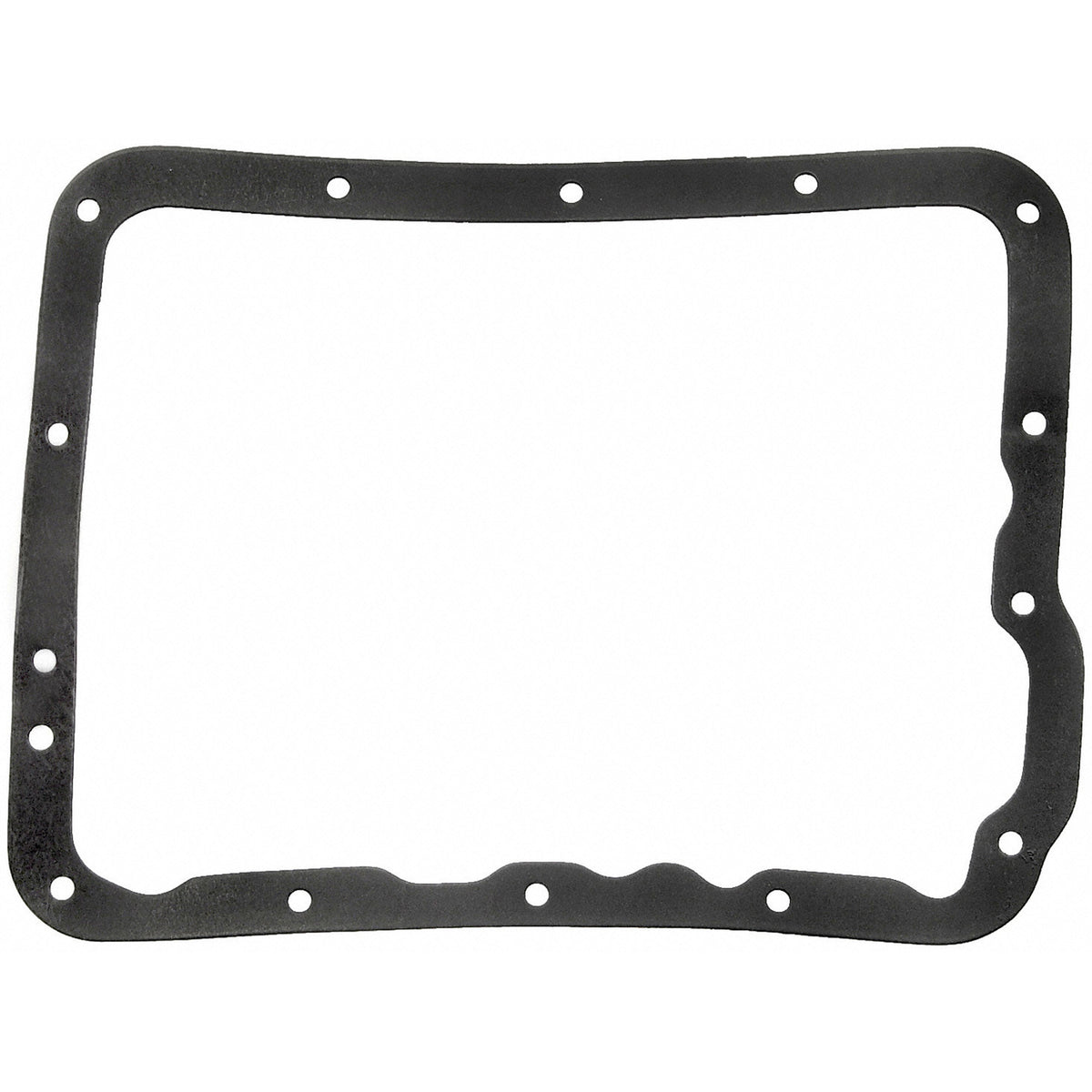 Fel-Pro Ford Mustang TOS 18107 Transmission Oil Pan Gasket 15 Bolt Hole One Piece Gasket - TOS18107 for 1964-1967 Ford Mustang - front view