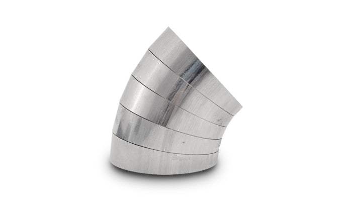 Vibrant 45 Degree Vertical Plane Oval 304SS Pie Cuts Nominal Tube 3.50in - 13586