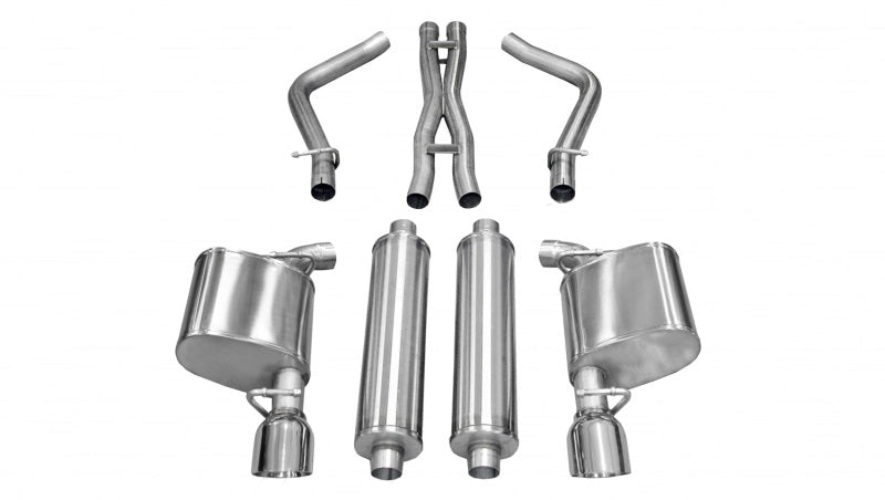 Corsa 2011-2013 Chrysler 300 R/T 5.7L V8 Polished Sport Cat-Back Exhaust - 14535