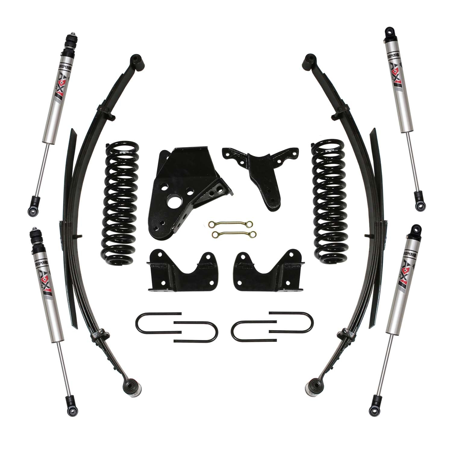 Skyjacker 1984-1990 Ford Bronco 2 6 In Suspension Lift Kit With Adx M2.0 Aluminum Monotube Shocks - 136BHKS-XM