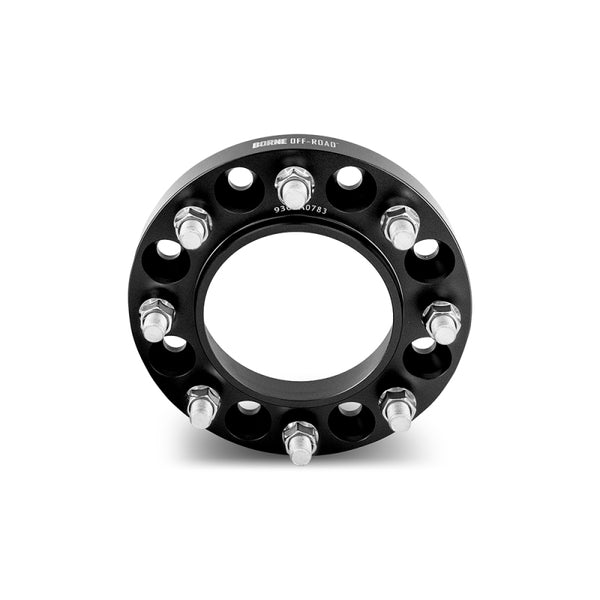 Borne Off-Road Wheel Spacers - 8X170 - 125 - 25mm - M14 - Black - BNWS-002-250BK by Borne Off-Road - front view