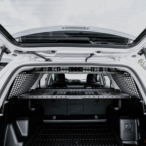 Cali Raised 10-24 Toyota 4Runner Interior Rear Molle Panel - 2 Row Seating / Both Sides & Upper Tray - CR3599 - front view