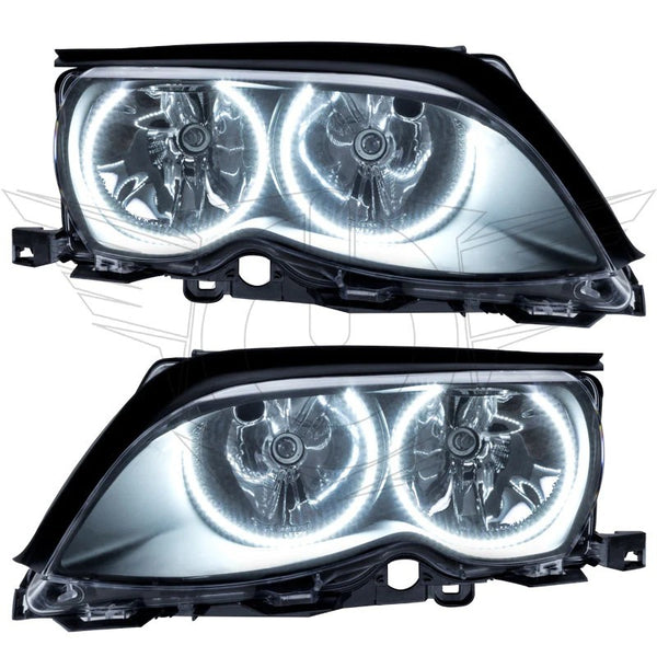 Oracle 02-05 BMW 3 Series SMD HL - Black - ColorSHIFT w/ BC1 Controller  - 7104-335 by ORACLE Lighting