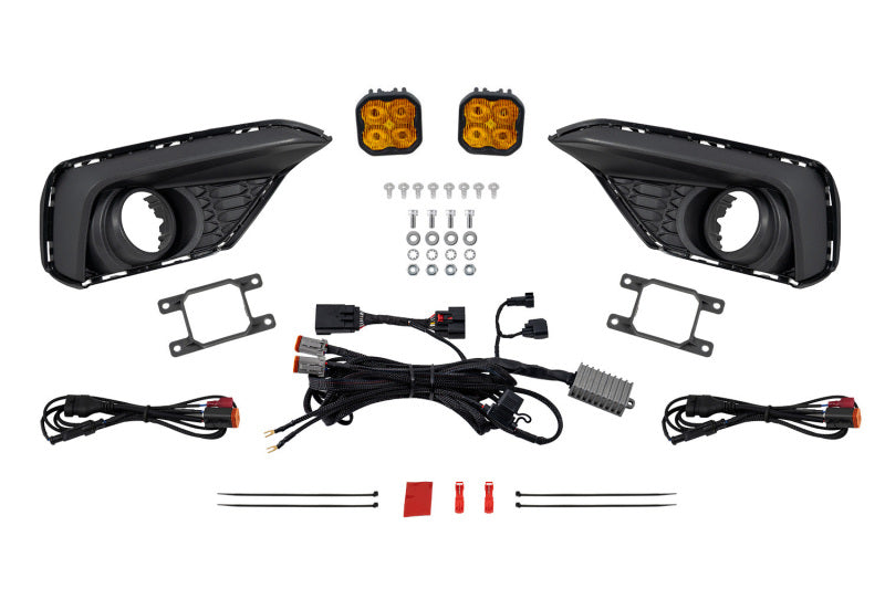 Diode Dynamics 2024 Ford Mustang EcoBoost SS3 Add-On Fog Lamp Kit  Yellow Max - DD7966
