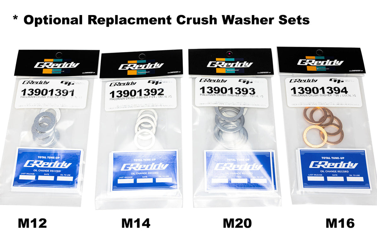 GReddy - GReddy Magnetic Oil Drain Plug(s) (or Washer Set) - 23901304