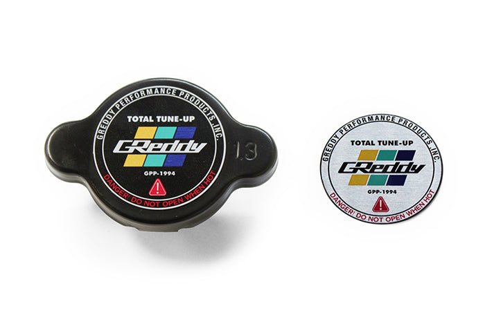 GReddy - GReddy High Pressure Radiator Cap(s) - 1.3kg/cm2 - polished/black - 13911002