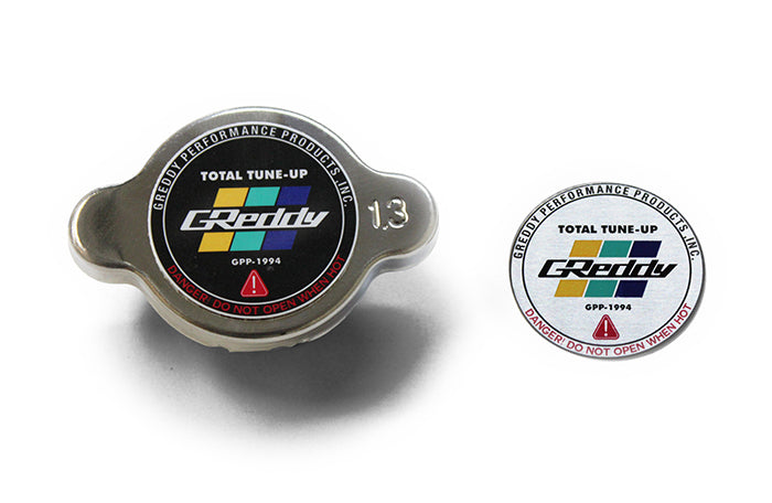 GReddy - GReddy High Pressure Radiator Cap(s) - 1.3kg/cm2 - polished/black - 13911002