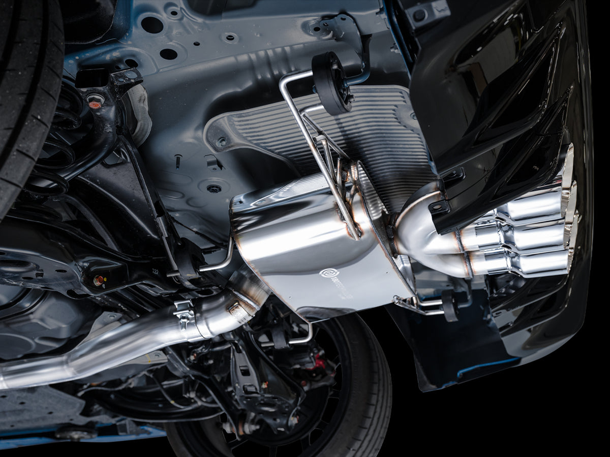 AWE Tuning 2023 Honda Civic Type R FL5 Touring Edition Exhaust w/ Triple Chrome Silver Tips - 3015-52287