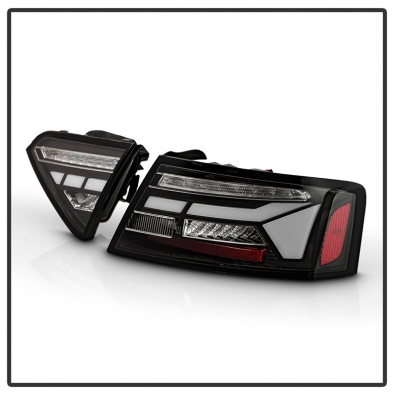 Spyder Apex 13-17 Audo A5 / S5 / RS5 (Factory LED) LED Tail Lights - Blk (ALT-YD-AA513LED-SEQGR-BK) - 5089045