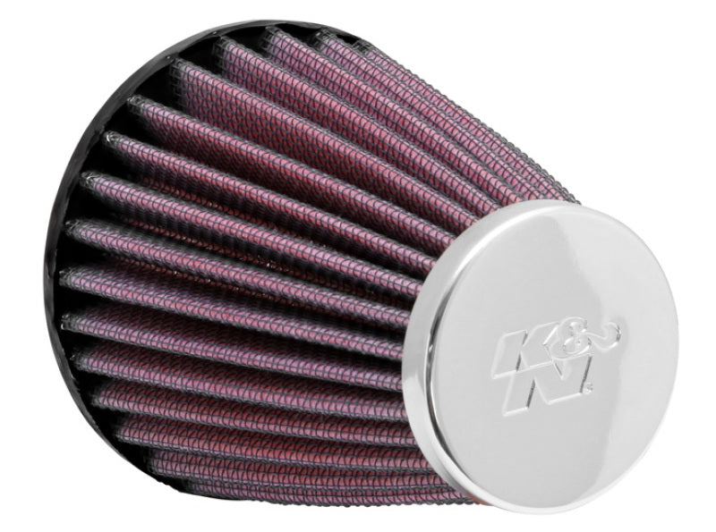 K&amp;N Universal Chrome Filter 2.063in Flange ID x 3.5in Base OD x 2in Top OD x 4in H - RC-1200