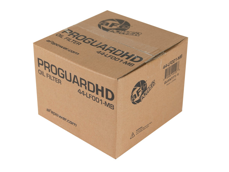 aFe ProGuard D2 Fluid Filters Oil for 01-17 GM Diesel Trucks V8-6.6L (4 Pack) - 44-LF001-MB