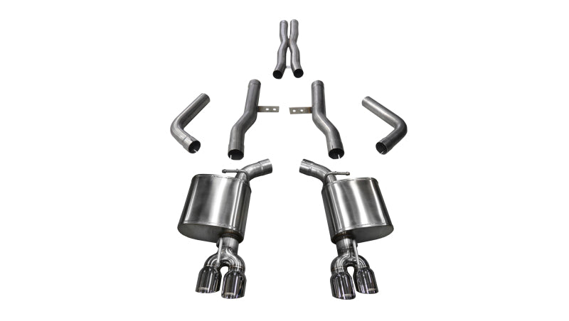 Corsa 2015-2023 Dodge Challenger Hellcat Dual Rear Exit Extreme Exhaust w/ 3.5in Polished Tips - 14989