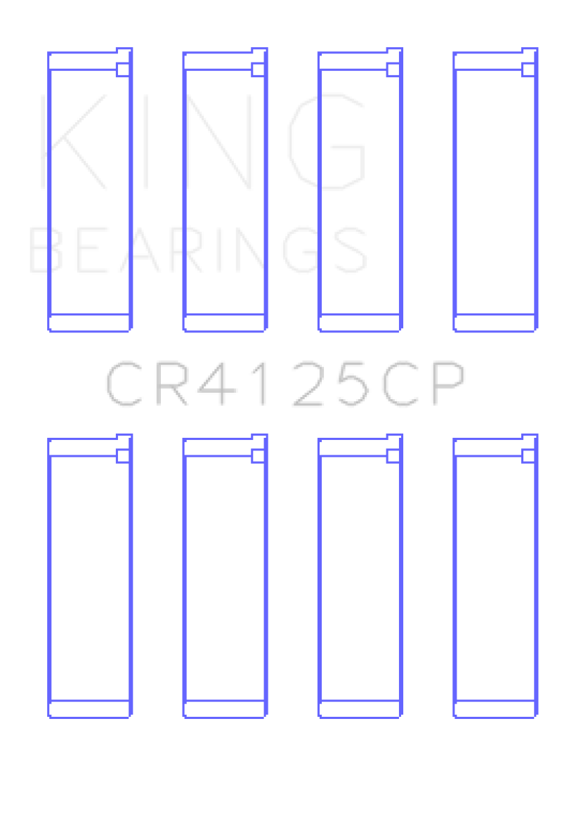 King Subaru EJ20/EJ22/EJ25 (Including Turbo) (Size 0.5) Performance Rod Bearing - Set of 4 - CR4125CP0.5