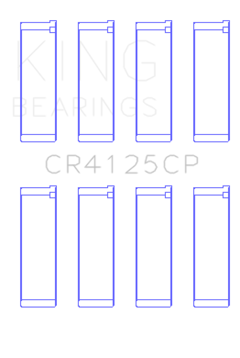 King Subaru EJ20/EJ22/EJ25 (Including Turbo) Performance Rod Bearing (Set of 4) - CR4125CP