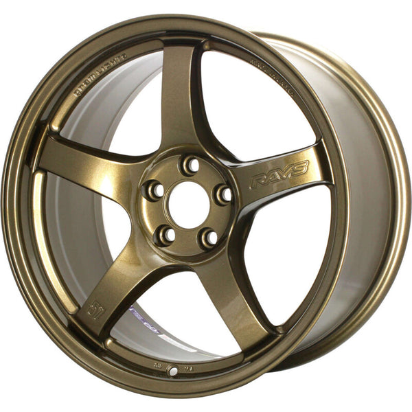 Gram Lights 57CR 18x9.5 +38 5-114.3 Almite Gold Wheel (Min Order Qty Of 20) - WGCRX38EAGP by Gram Lights
