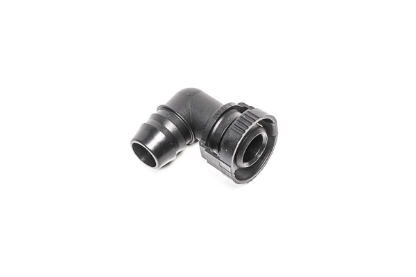 Radium Engineering V2 Quick Connect 15mm Male to 5/8in Barb 90 Degree - 14-0768