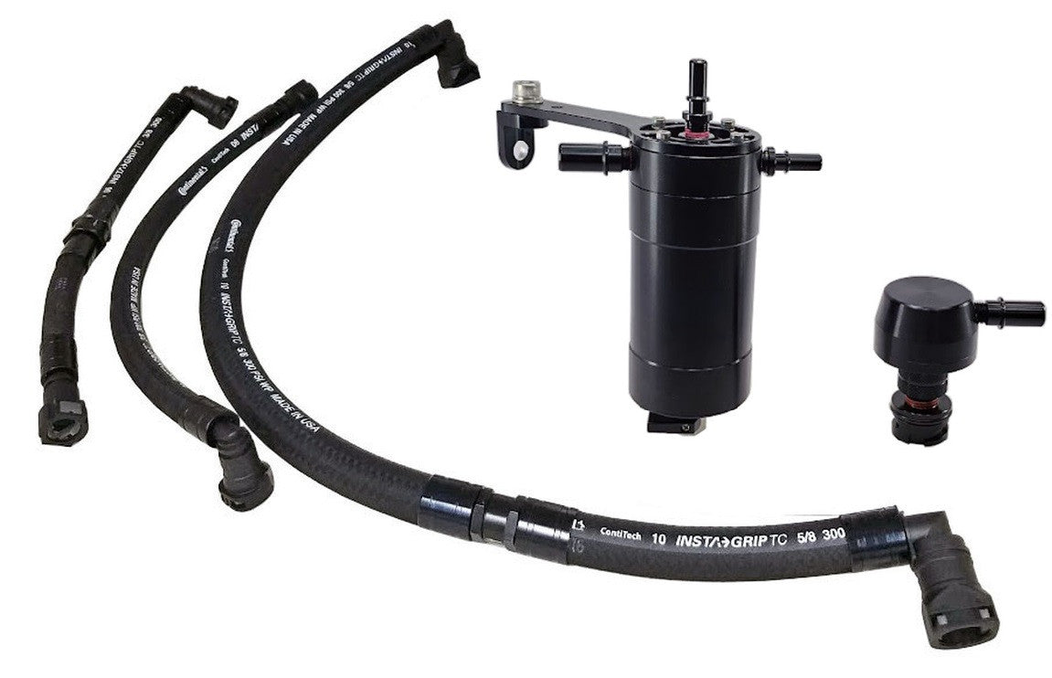 UPR - Plug N Play™ Pro Series Dual Valve Oil Catch Can CSS (fits 14-18 GM Chevrolet GMC Trucks 5.3L) UPR - 5030-168-1-CSS