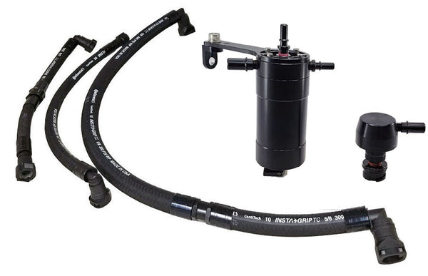 UPR - Plug N Play™ Pro Series Dual Valve Oil Catch Can CSS (fits 14-18 GM Chevrolet GMC Trucks 5.3L) UPR - 5030-168-1-CSS by 