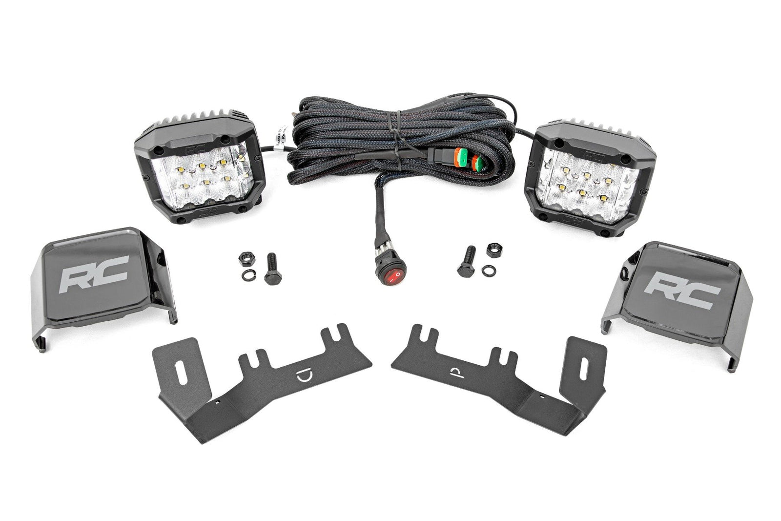 LED Ditch Light Kit | 3in OSRAM Pair | Wide | Chevy/GMC 1500 (14-18 & Classic)