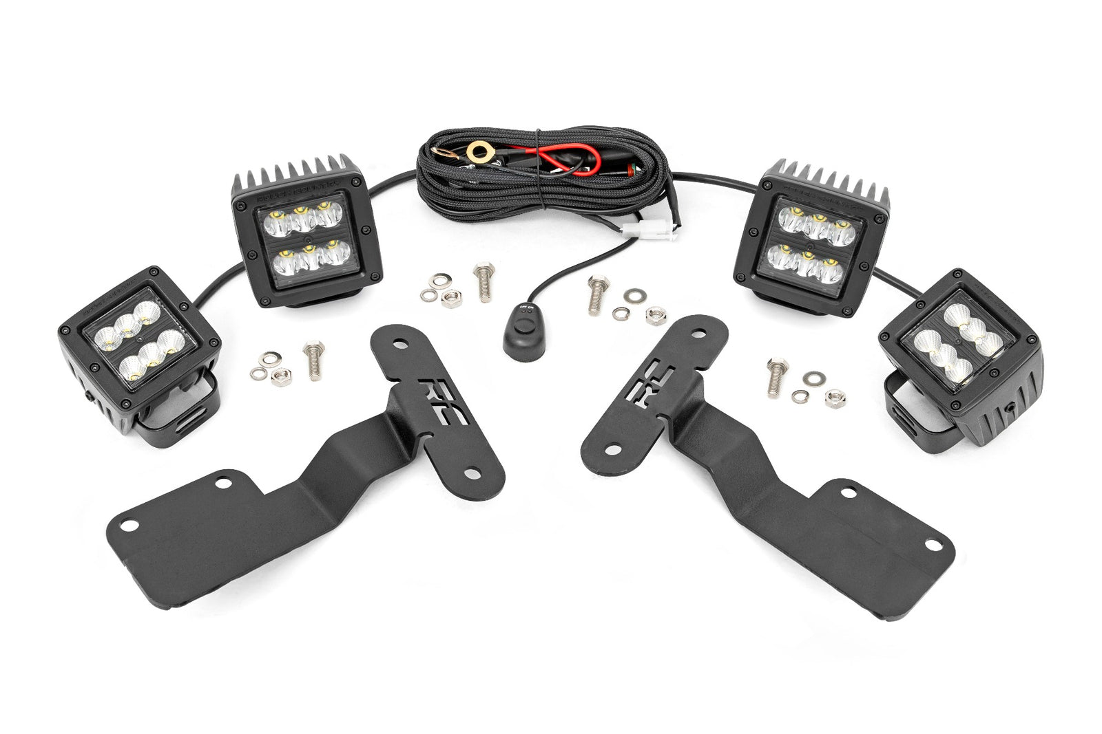 LED Light Kit | Ditch Mount | Dual 2" Black Pairs | Spot/Flood | Subaru Forester (14-18)
