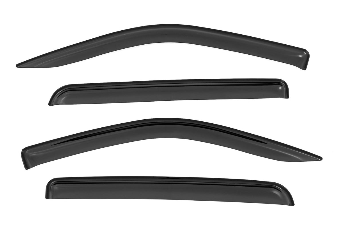 Rough Country - Side Window Deflectors - Tape On Rain Guard - Chevy/GMC 1500/2500HD/3500HD 2WD/4WD - 911418 by Rough Country 