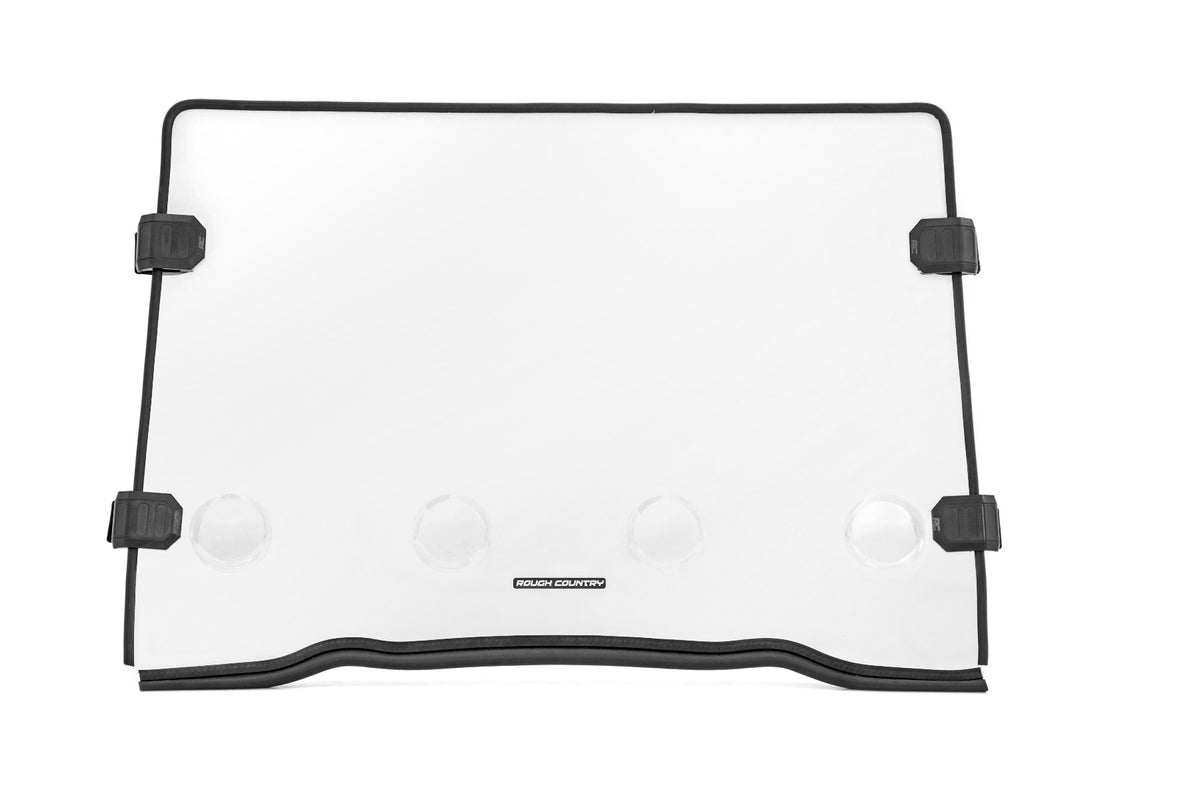 Rough Country - Full Windshield - Vented - Scratch Resistant -  Polaris RZR XP 1000 - 98241810 for 2014-2019 Polaris Rzr Xp 1