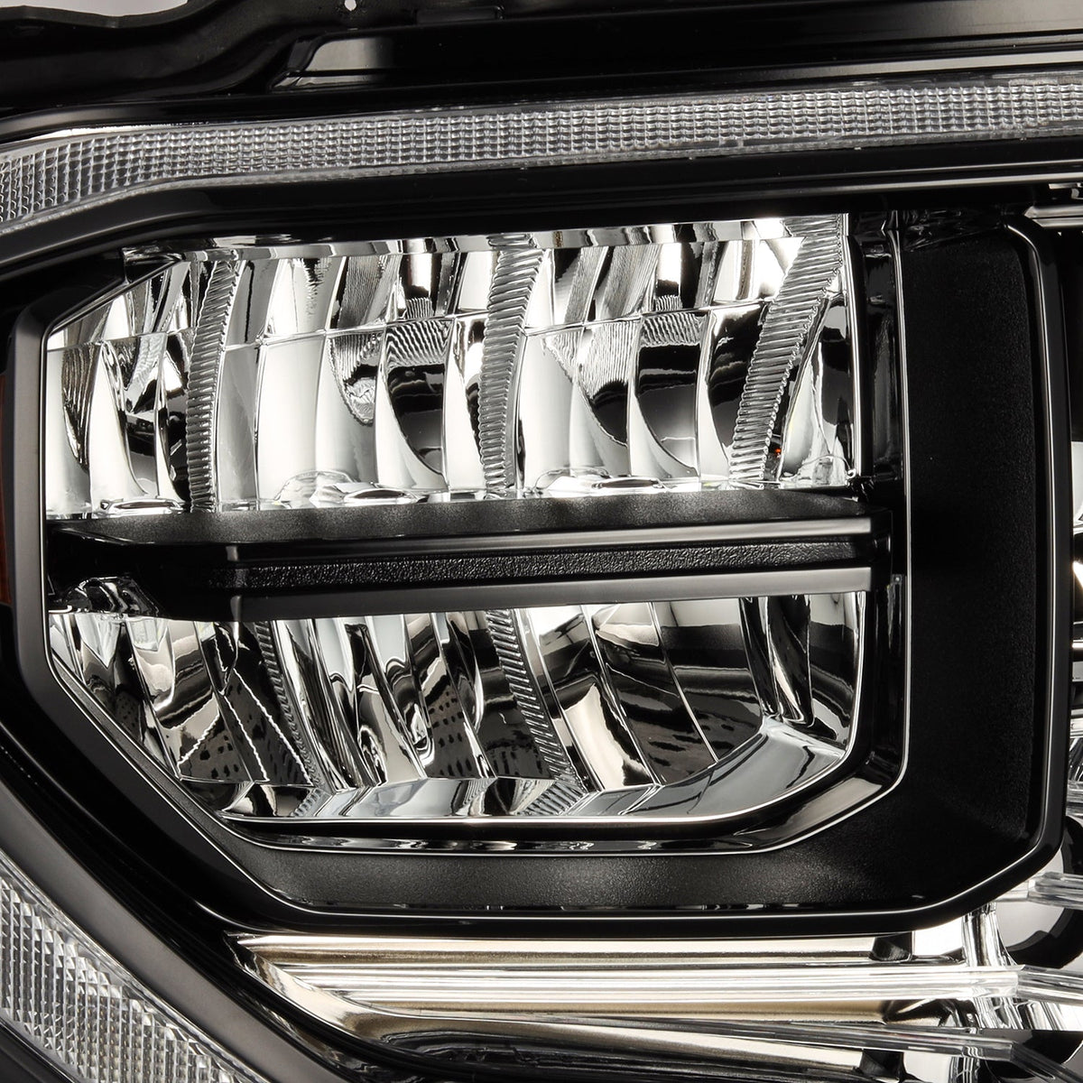 AlphaRex 14-21 Toyota Tundra MK II LUXX Series Crystal Headlights Alpha Black - 880830 by AlphaRex - additional view