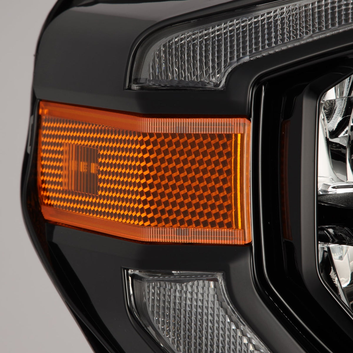 AlphaRex 14-21 Toyota Tundra MK II LUXX Series Crystal Headlights Alpha Black - 880830 by AlphaRex - front view