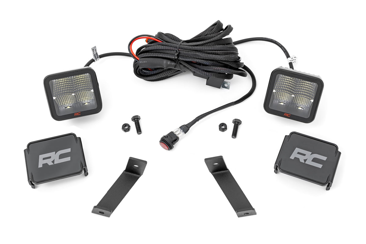 LED Light Kit | Ditch Mount | 2&quot; Spectrum Pair | Spot | Jeep Cherokee KL (14-21)