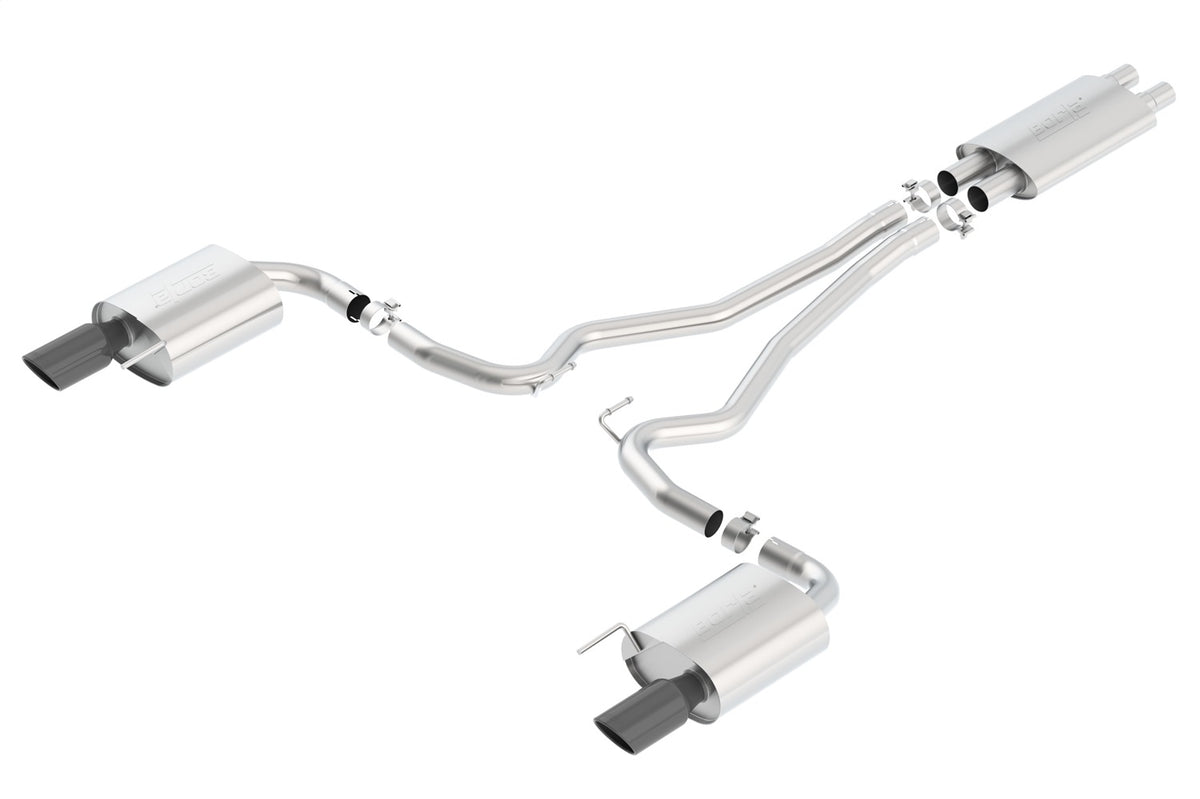 Borla Touring Cat-Back 15-17 Ford Mustang GT 5.0L V8 MT/AT 2.5in pipe Black 4in tip