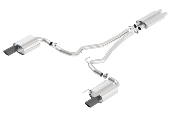 Borla Touring Cat-Back 15-17 Ford Mustang GT 5.0L V8 MT/AT 2.5in pipe Black 4in tip