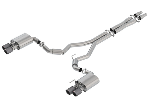Borla 18-23 Ford Mustang GT 5.0L AT/MT 3in S-Type Catback Exhaust w/ Valves (Carbon Fiber Black Tip)