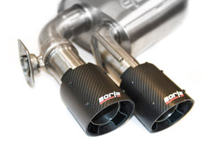 Borla 18-23 Ford Mustang GT 5.0L Coupe w/o Valves ATAK 3in Cat-Back Exhaust-Blk Carbon Fiber Tips