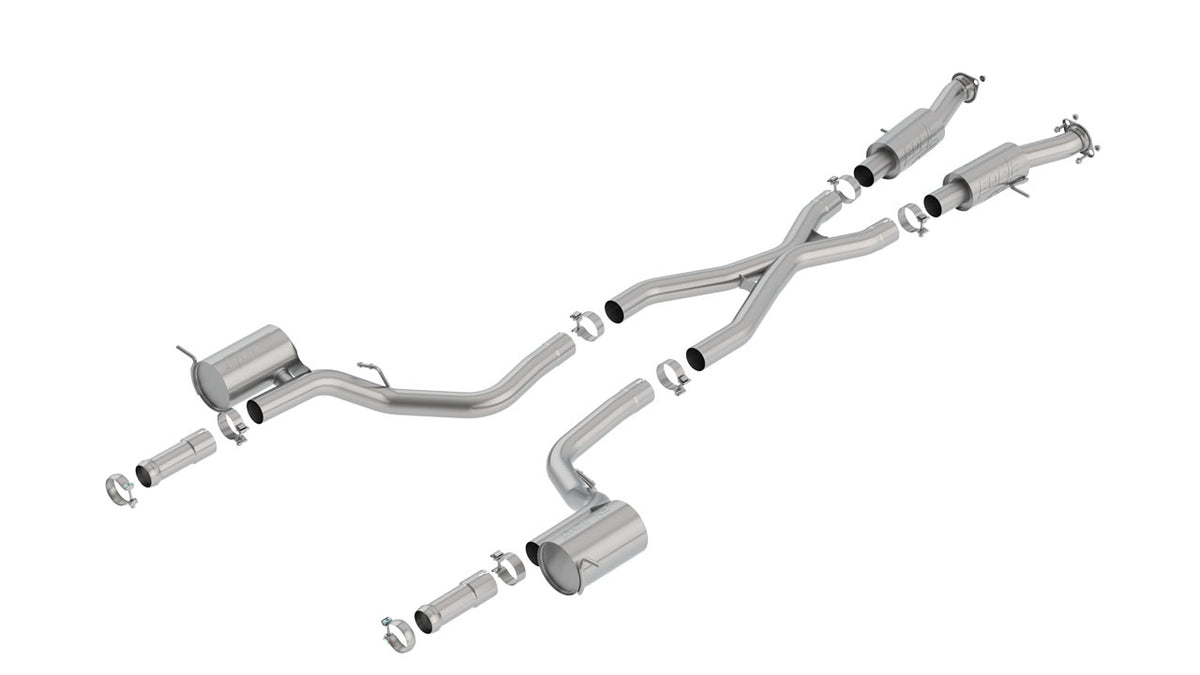 Borla 2018+ Jeep Grand Cherokee TrackHawk 6.2L V8 AWD 3in ATAK CatBack Exhaust (Uses Factory Tips) - 140756