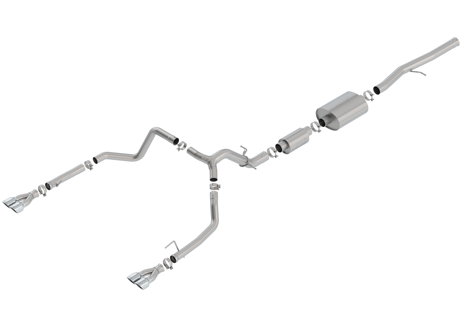 Borla 19 Chevrolet Silverado/GMC Sierra 1500 6.2L SS (S-Type) Catback Exhaust