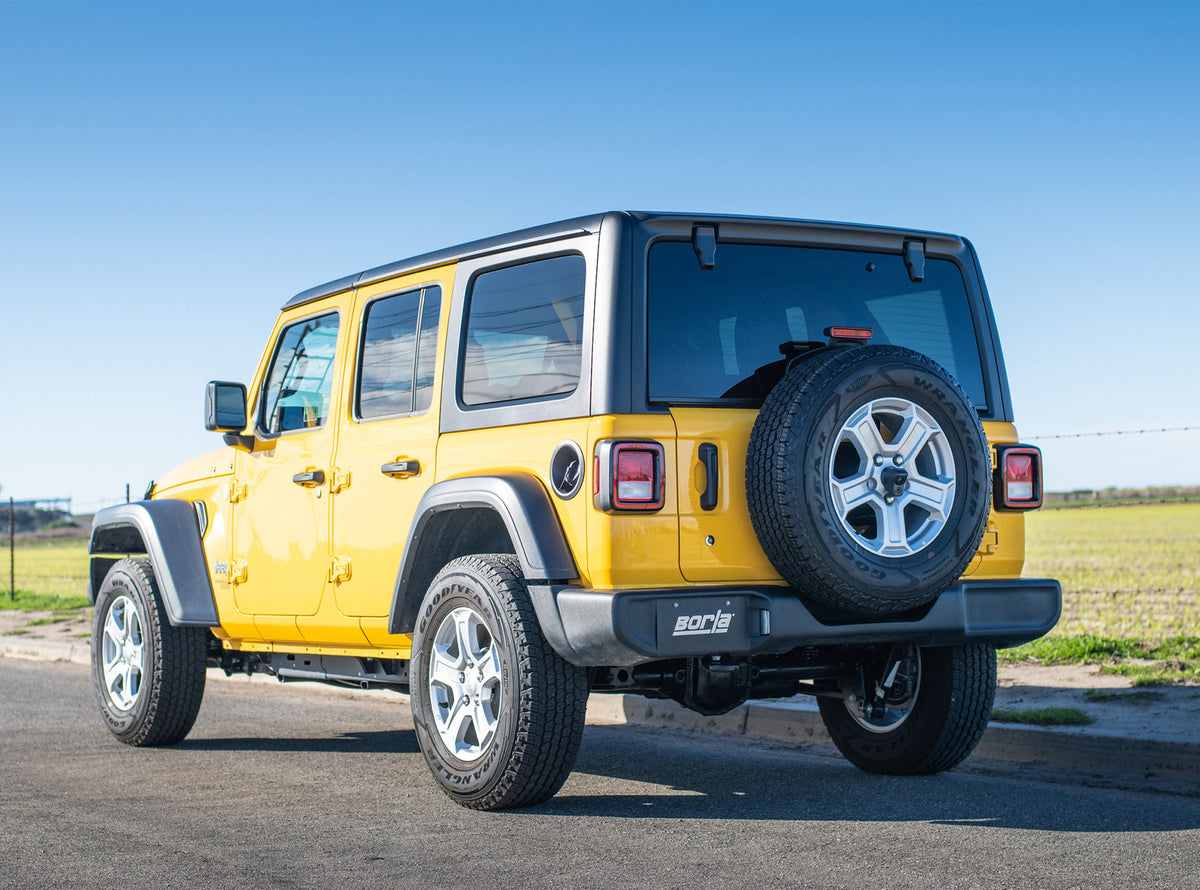 Borla 18-23 Jeep Wrangler JLU 3.6L V6 Climber Turn Down Exit Cat-Back Exhaust