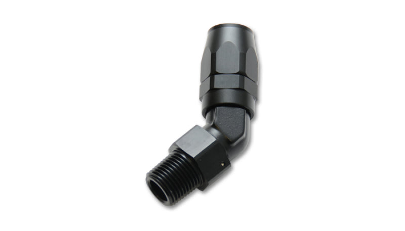 Vibrant -6AN Male NPT 45Degree Hose End Fitting - 1/4in NPT - 26401