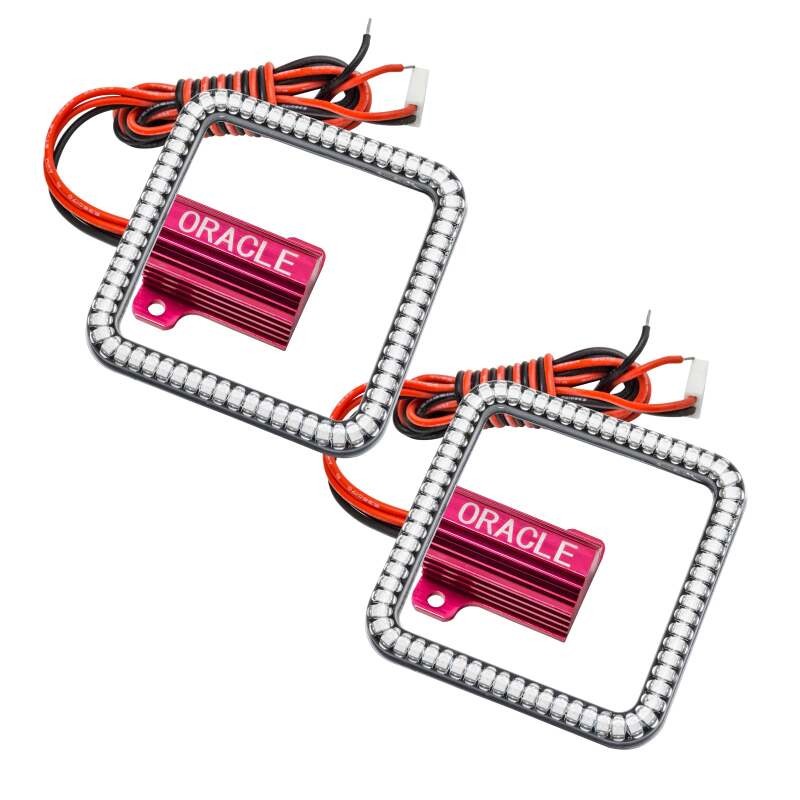 Oracle Off-Road 3in Square WP LED Halo - White SEE WARRANTY - 5776-001