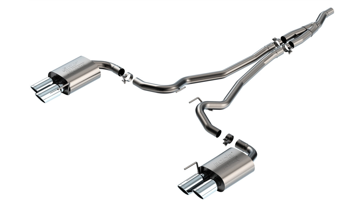 Borla 2024 Ford Mustang Ecoboost 2.3L Cat-Back Exhaust System ATAK w/ Quad Tip