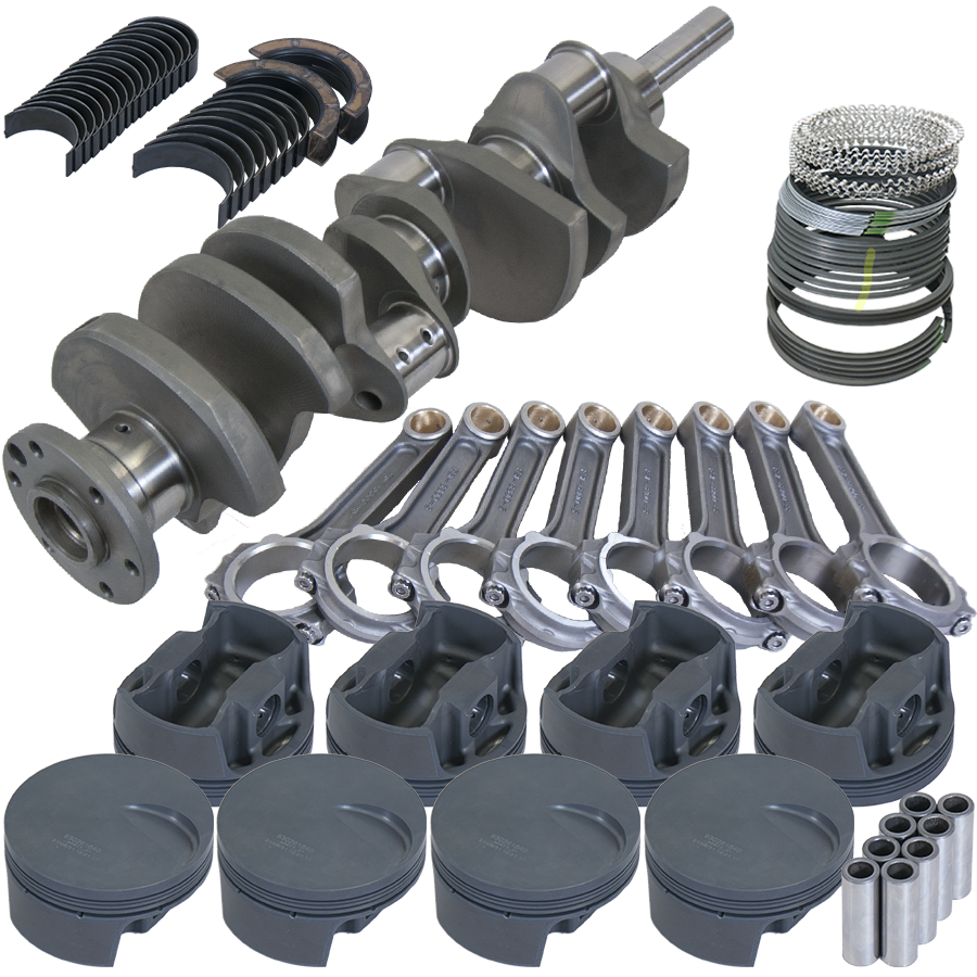 Eagle Ford Pro Street 460 Rotating Assembly Forged Crankshaft w/ 4340 I Beam Rod -3CC Flat Top Pist. - 65011030 - front view