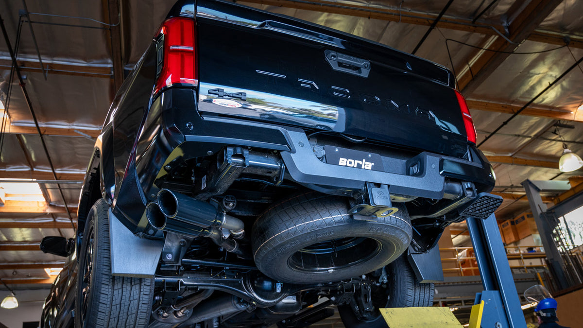 Borla 2024+ Toyota Tacoma (Coil Springs Only) S Type Catback System - Black Chrome Tip - 141006BC