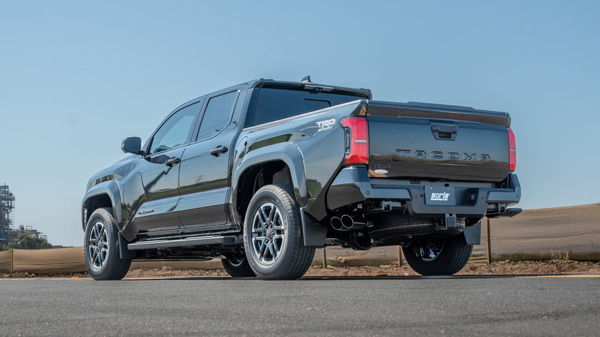 Borla 2024+ Toyota Tacoma (Coil Springs Only) S Type Catback System - Black Chrome Tip - 141006BC