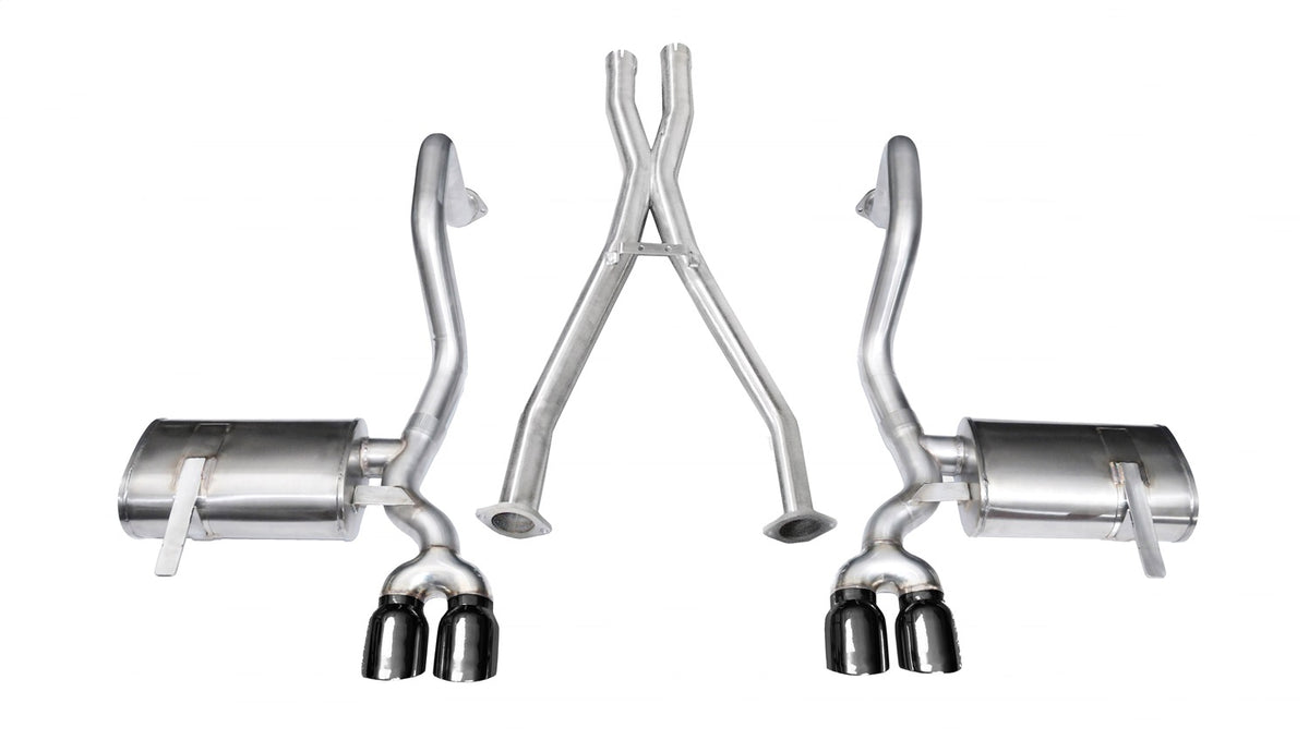 Corsa 1997-2004 Chevrolet Corvette C5 Z06 5.7L V8 Black Xtreme Cat-Back + XO Exhaust - 14114BLK
