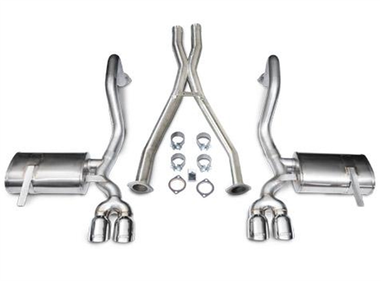 Corsa 97-04 Chevrolet Corvette C5 Z06 5.7L V8 Polished Xtreme Cat-Back + XO Exhaust - 14114