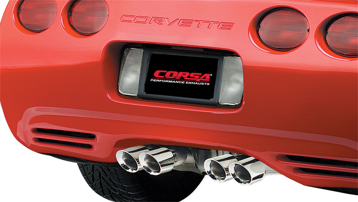 Corsa 97-04 Chevrolet Corvette C5 Z06 5.7L V8 Polished Xtreme Cat-Back + XO Exhaust - 14114
